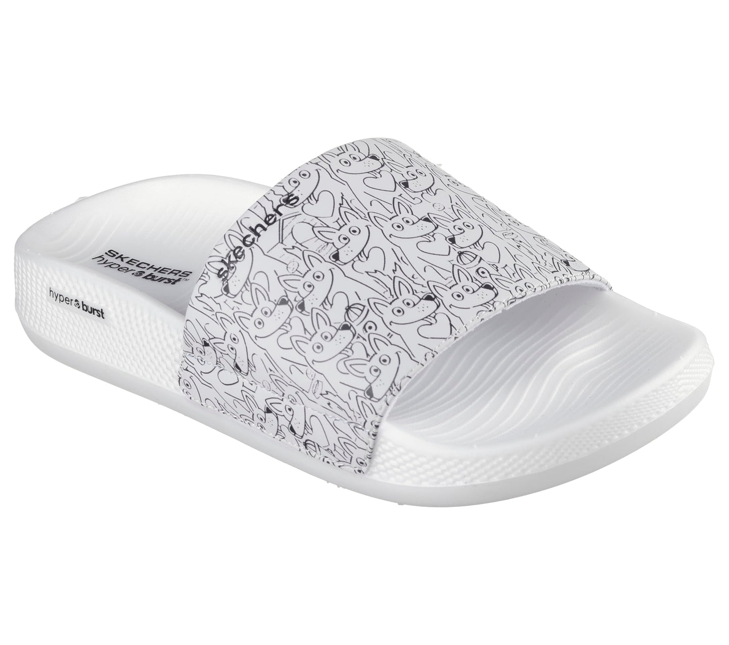 Skechers Women Hyper Slide Puppy Love Sandals & Floaters