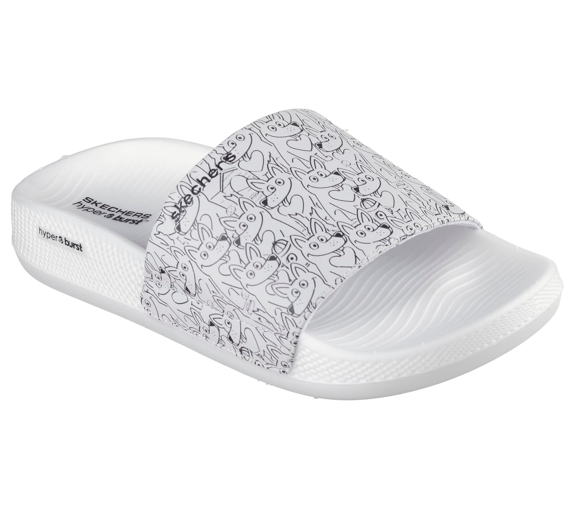 Skechers Women Hyper Slide Puppy Love Sandals & Floaters