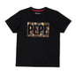 Pepe Jeans Boys Regular Fit Foil Printed T-Shirts Black