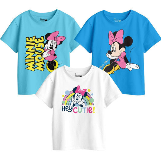 Bon Organik Girls Regular Fit T-Shirt (BON11438_Multi