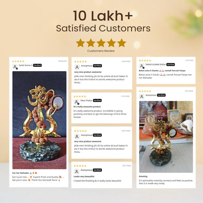 Astrotalk Resin Mahadev Trishul Murti | Compact Shiv Murti For Home Temple, Car Dashboard Or Office Shelf | Lord Shiva Idol For Puja Mandir & Meditation Corners | 8.5X6.5X11 Cm | 1 Piece