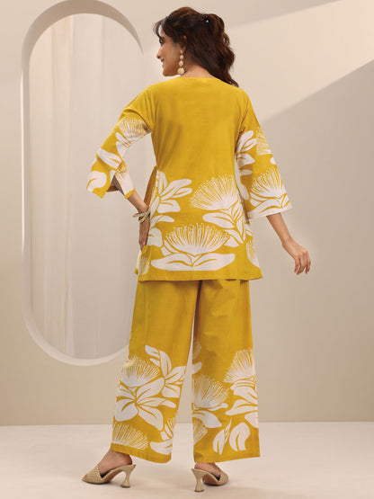 Libas WomenS Cotton Co-Ords (400633H_Yellow
