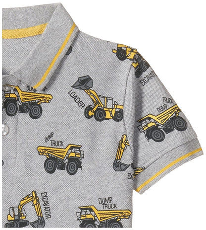 T2F Boys Cotton Regular Fit T-Shirt Grey