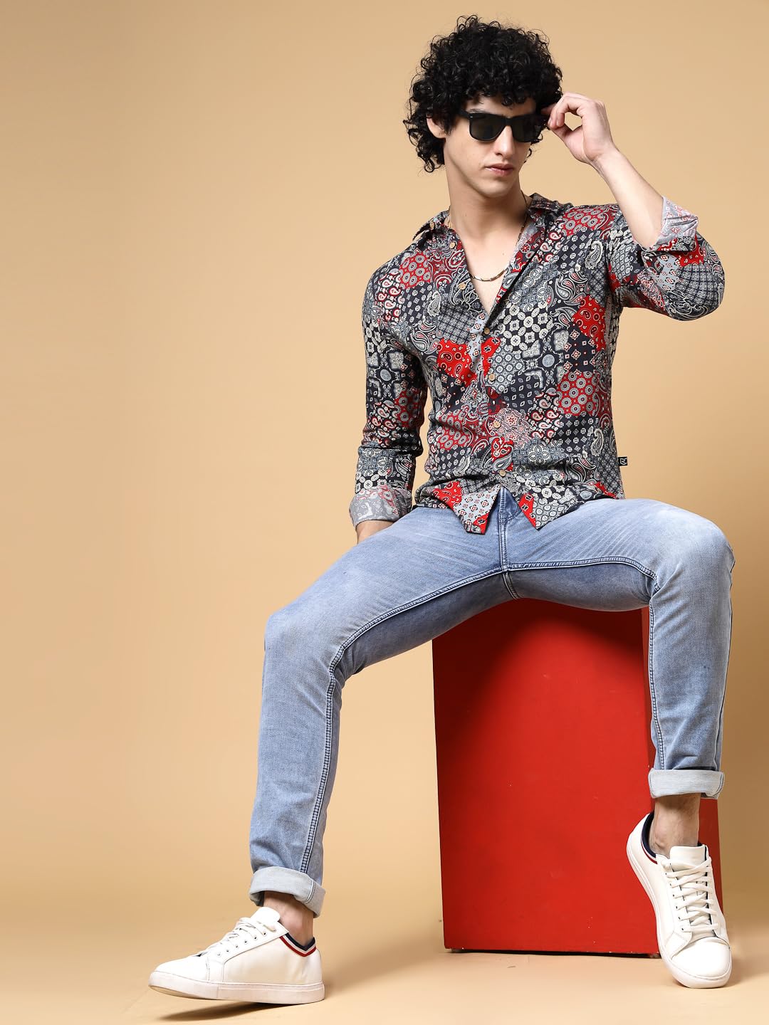 Rigo Rayon Printed Shirts for Men | Full Sleeves Hawaiian Regular Fit Mens Shirt | Casual Shirt | Beach | Party | Outing Wear S