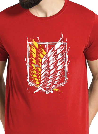 ADRO Mens Attack on Titan Cotton T-Shirt (2XL)