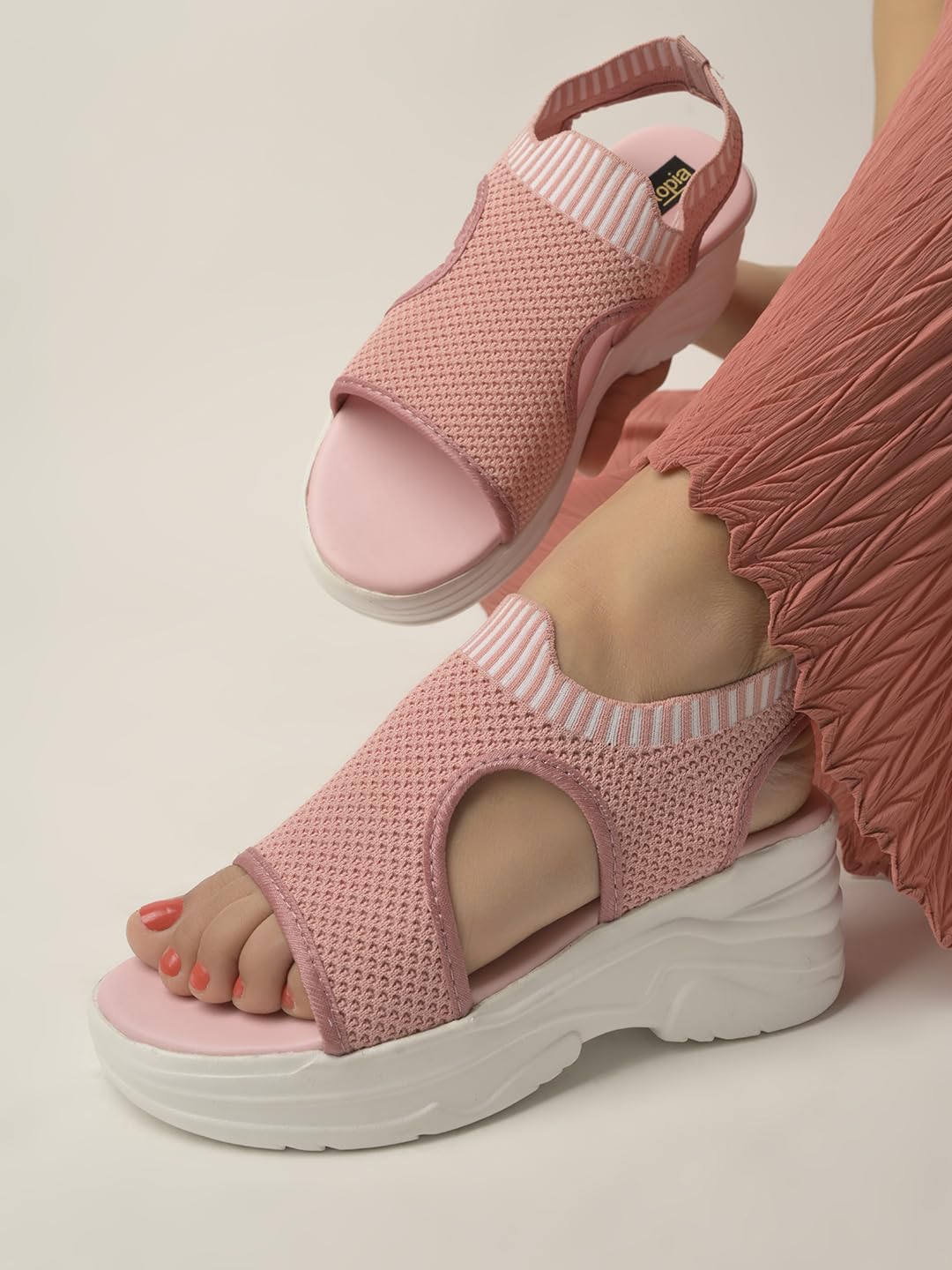 Shoetopia Flatforms Sandals For Women & Girls