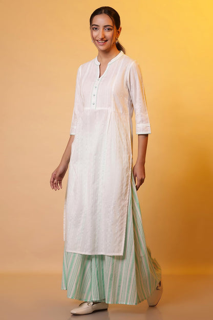 Aurelia WomenS Cotton Regular Kurta (24Fea14777-607033_White