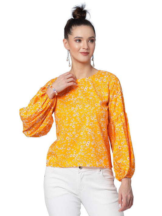 OOMPH! Tops for Women, Yellow - mt749