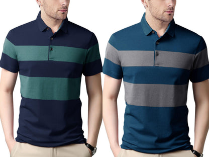 Nobel Monk MenS Regular Fit Polo T Shirt |Half Sleeves |Collar Tshirts |Casual T-Shirt For Men