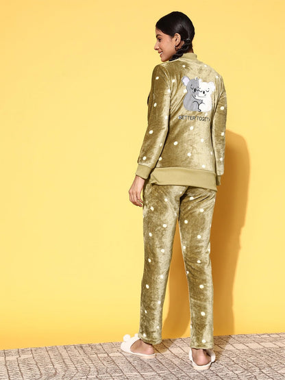 Sweet Dreams Women Printed Tracksuit