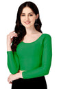 Shiv Textiles Round Neck Dobby Cotton Lycra Stretchable Elbow Sleeve Readymade Saree Blouse For Women Stylish (Greenfree Size Fu