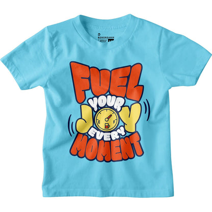 Bon Organik Boys Regular Fit T-Shirt (BON12165_Blue