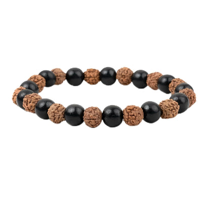Astrotalk Divya Rudraksha Karungali Bracelet | Original 5 Mukhi Rudraksha and Karungali Beads| Shields From Evil Eye, Brings Peace & Focus | Bracelet for Man and Woman | Gift for Man & Woman