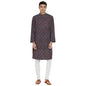 Fabindia Men Cotton Batik Printed Long Kurta Indigo_S