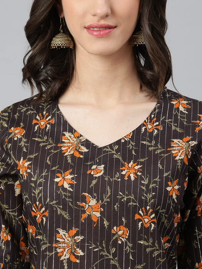 idaLia Multicolour Printed Kurta