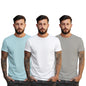 Peppyzone S to 5XL Cotton Round Neck Tshirt for Men - 100% Cotton, Half Sleeve, Combo Pack of 3 T Shirts for Men (in, Alpha, XL,