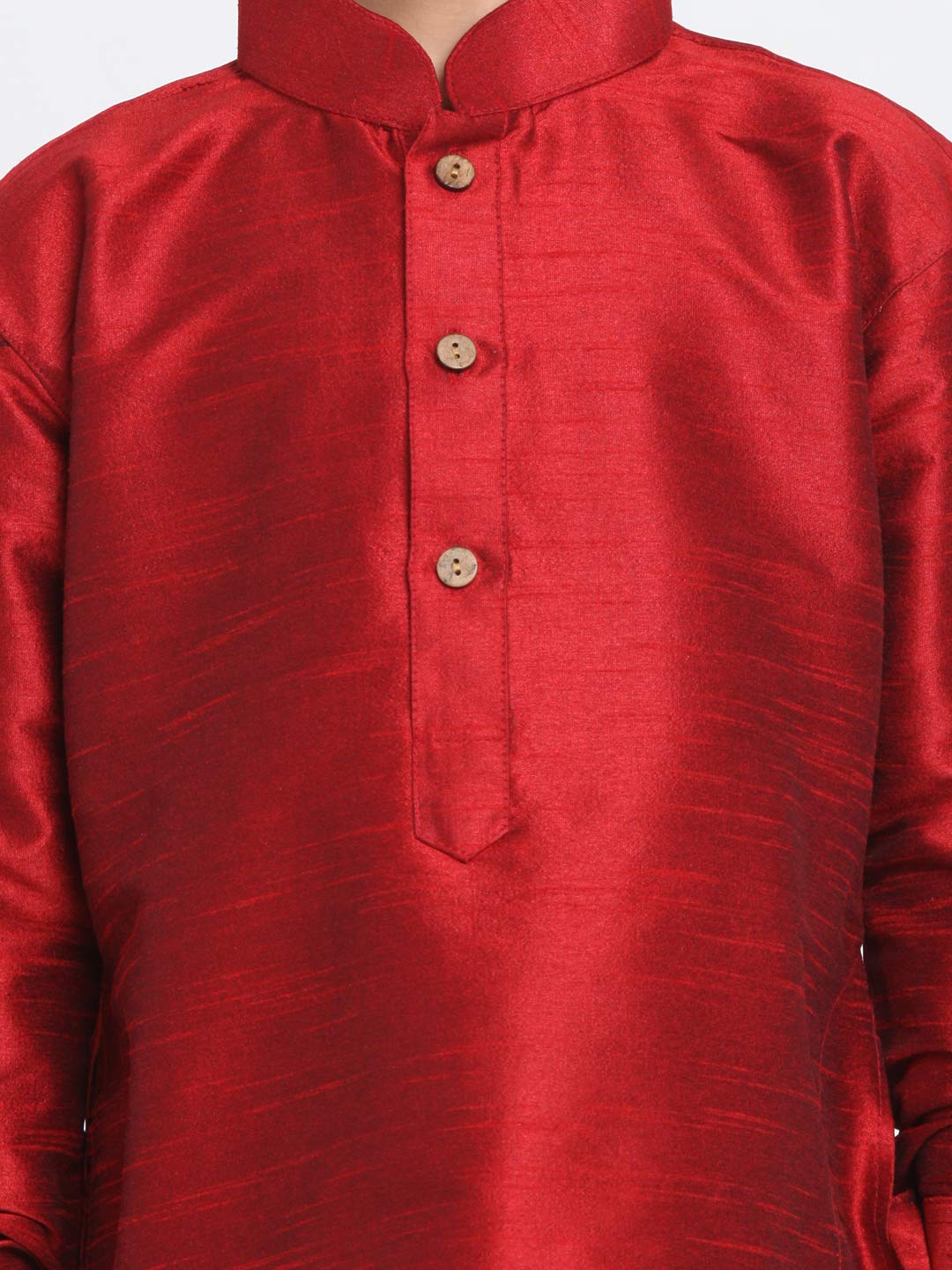 Vastramay Boys Pathani Style Kurta Cowl Patiala Dhoti Set For Onam - Traditional Ethnic Wear