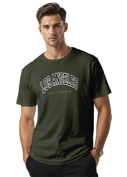 Peppyzone Mens Regular Fit T-Shirt (PZ-Trendy-1210_Olive5
