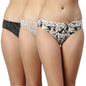 Enamor Womens Pure Cotton Full Coverage & Low Waist Antimicrobial, Stain Release Finish Graphic Bikini Style Underwear (Cb03Mcp