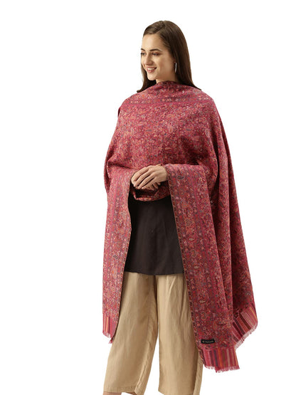 Pashmoda Women Khwaab Kaani Wool Blend Shawl (Size 101X203 CM)
