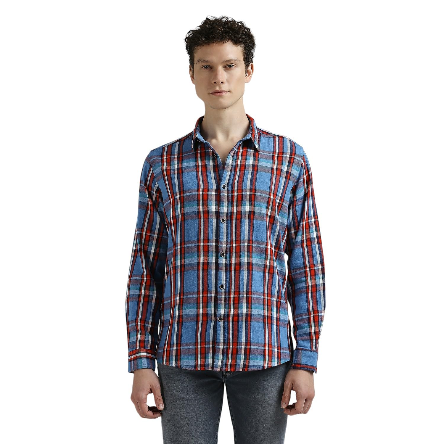 Pepe Jeans Men'S Regular Fit Shirt (Pm309024_Blue