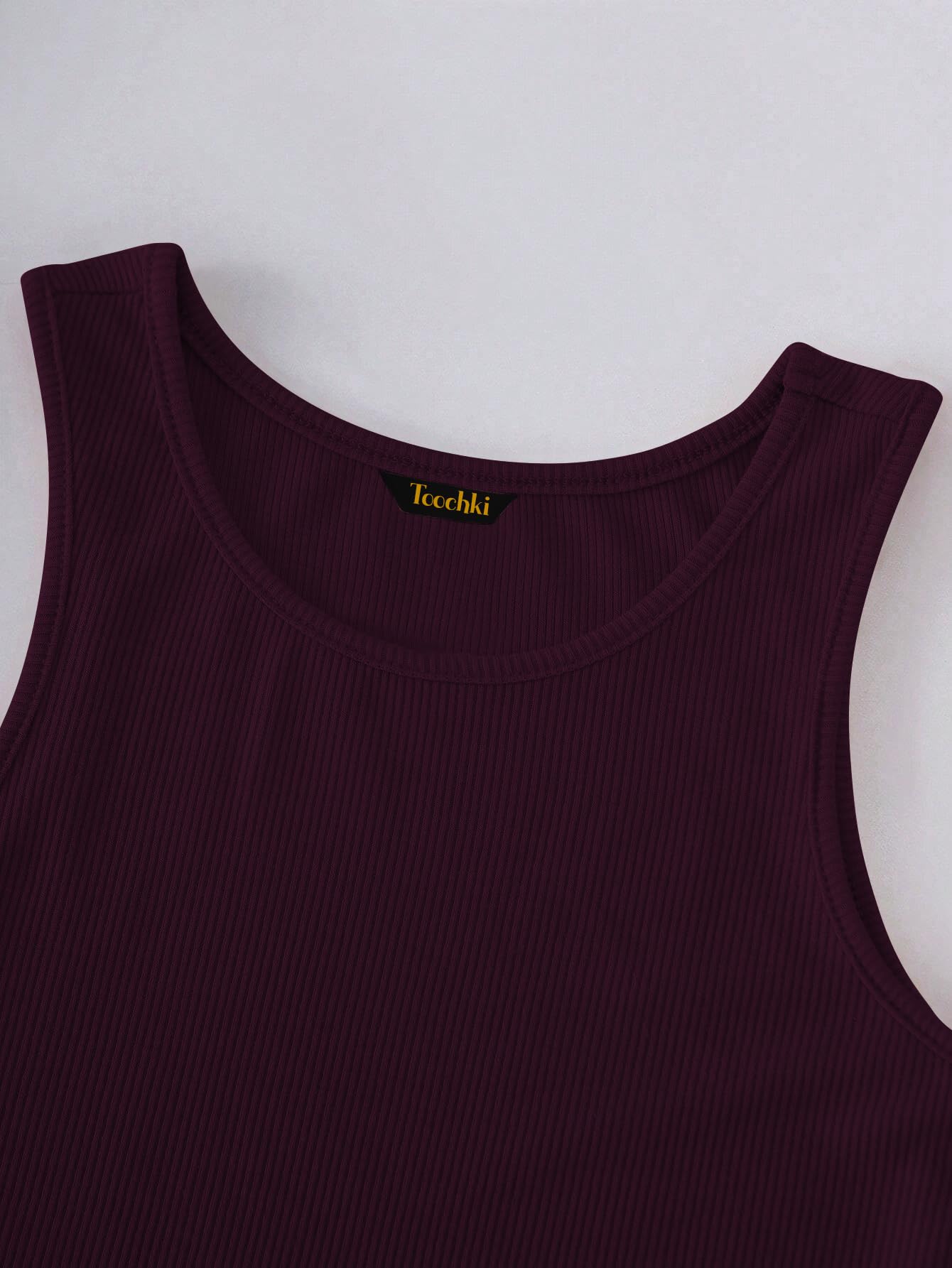 Toochki Tops for Woman | Spandex Top | Crop | Short | Western | for Jeans | Sleeveless | Stretchable | Wine
