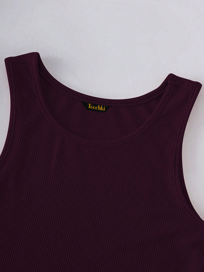 Toochki Tops for Woman | Spandex Top | Crop | Short | Western | for Jeans | Sleeveless | Stretchable | Wine