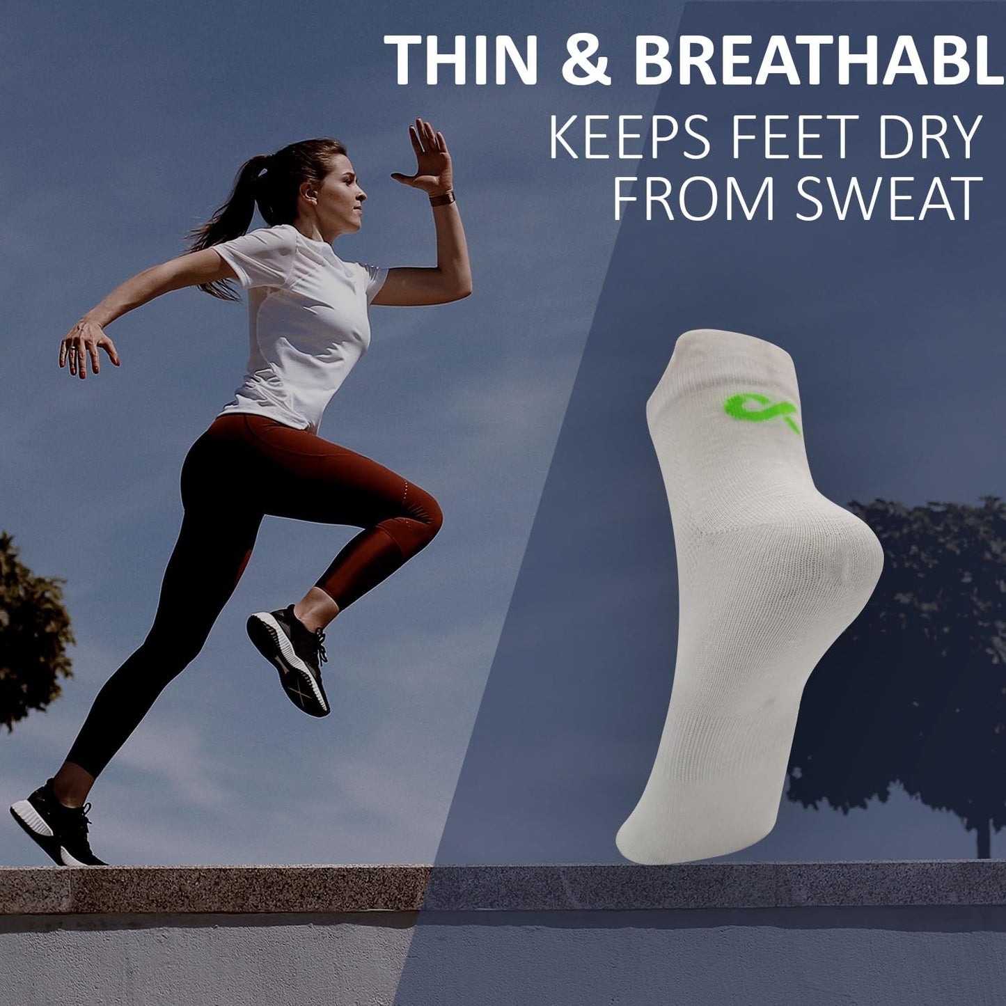 Xjarvis Rio Unisex Ankle Socks For Men & Women  Breathable & Odor-Free Cotton Socks For Gym, Running, Walking, Cycling, Daily &