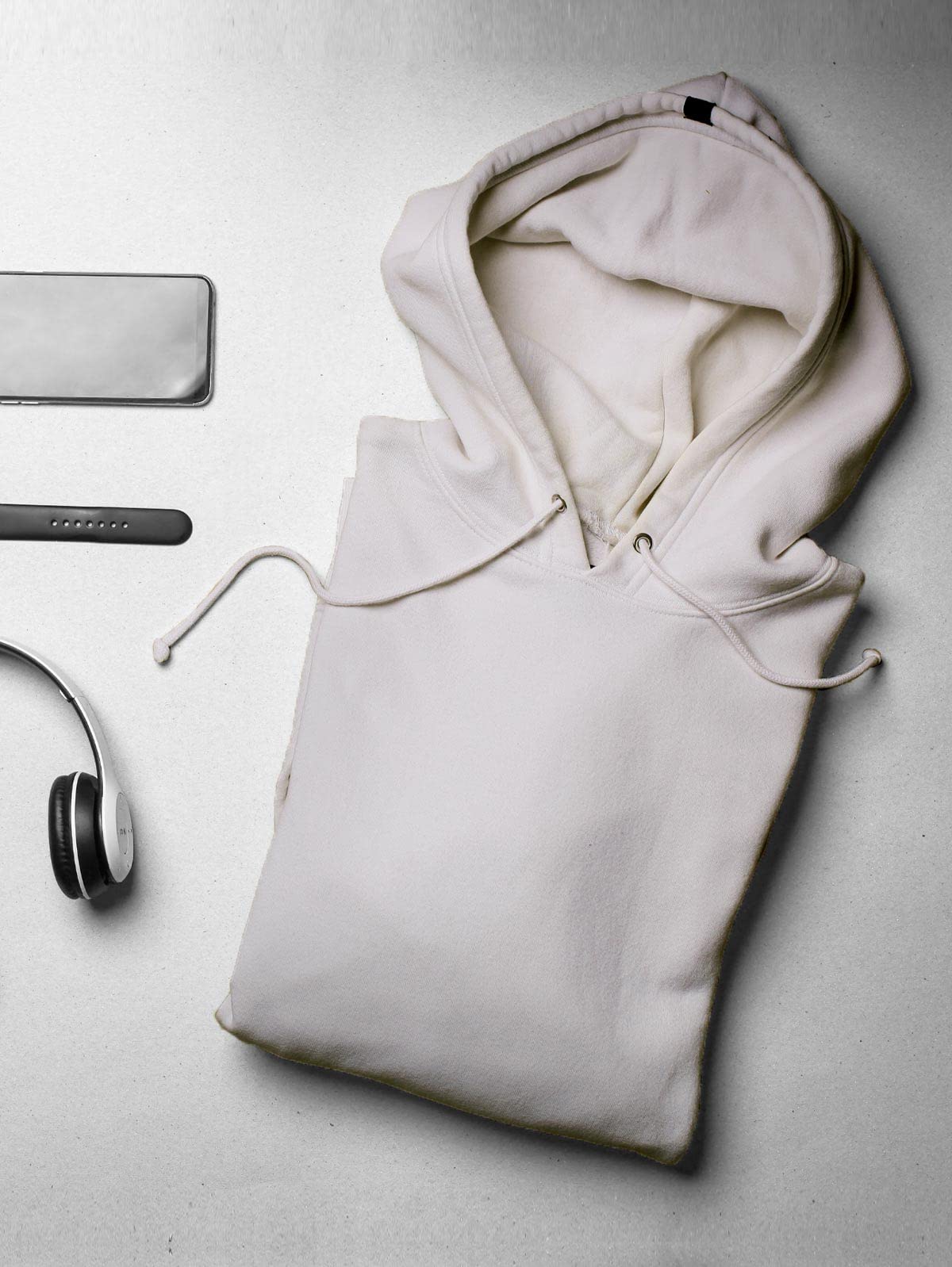 Nobero Elegant Unisex Grey Melange Cotton Solid Plain Hoody Sports Winter Gym Workout Running Travel Trekking Hooded Sweatshirts