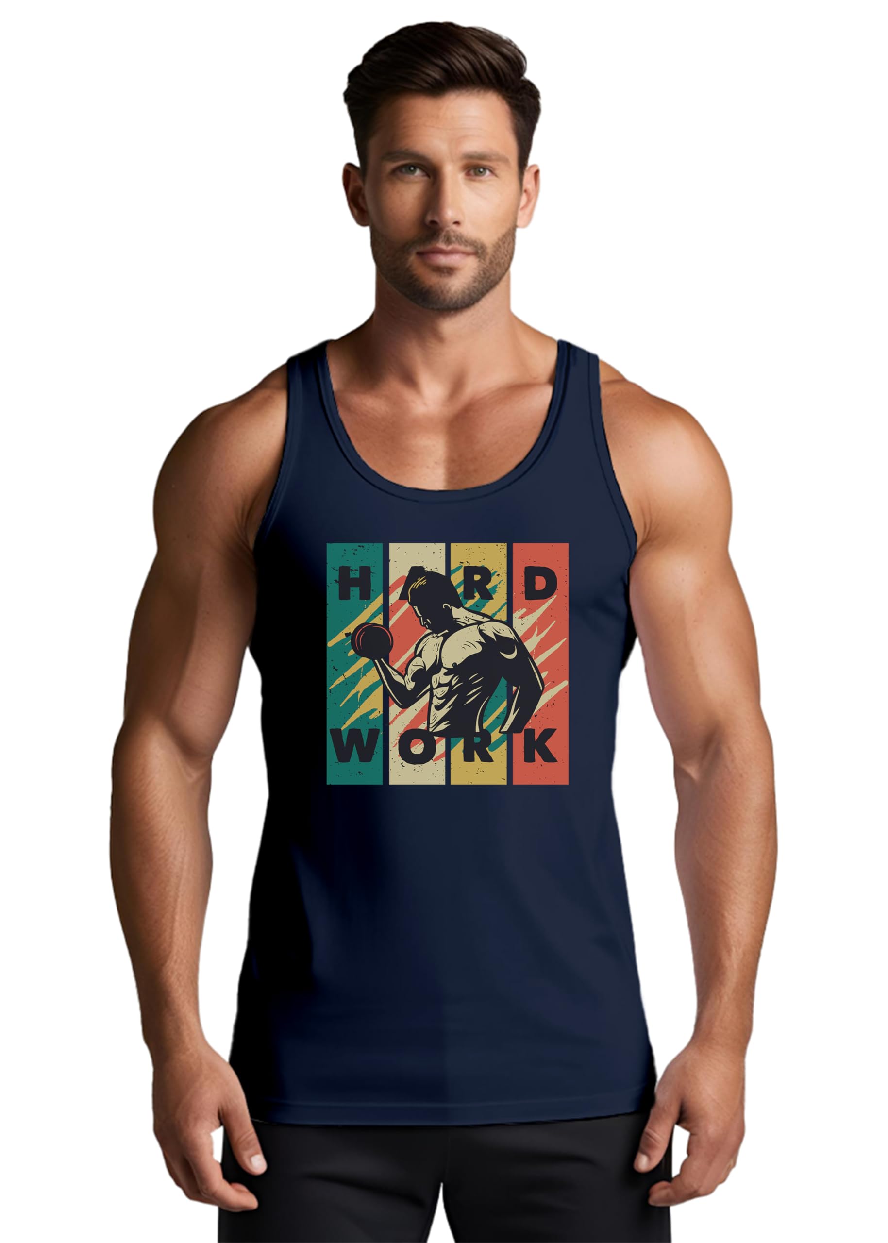 Peppyzone Mens Printed Regular Fit Vest (TT-Gym-791_Navy Blue3