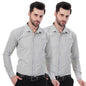 Xjarvis Austin MenS Cotton Blend Shirt |Slim Fit Formal Shirt With Pocket |Plain | Long Sleeve Spread Collar | Casual Wear Regu