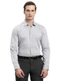Turtle Men Grey Slim Fit Stripes Pure Cotton Formal Shirt
