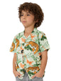 The Souled Store Officials Jungle Book Originals: Mowglis Quest Boys Short Sleeves Collared Neck Button Graphic Printed Cotton