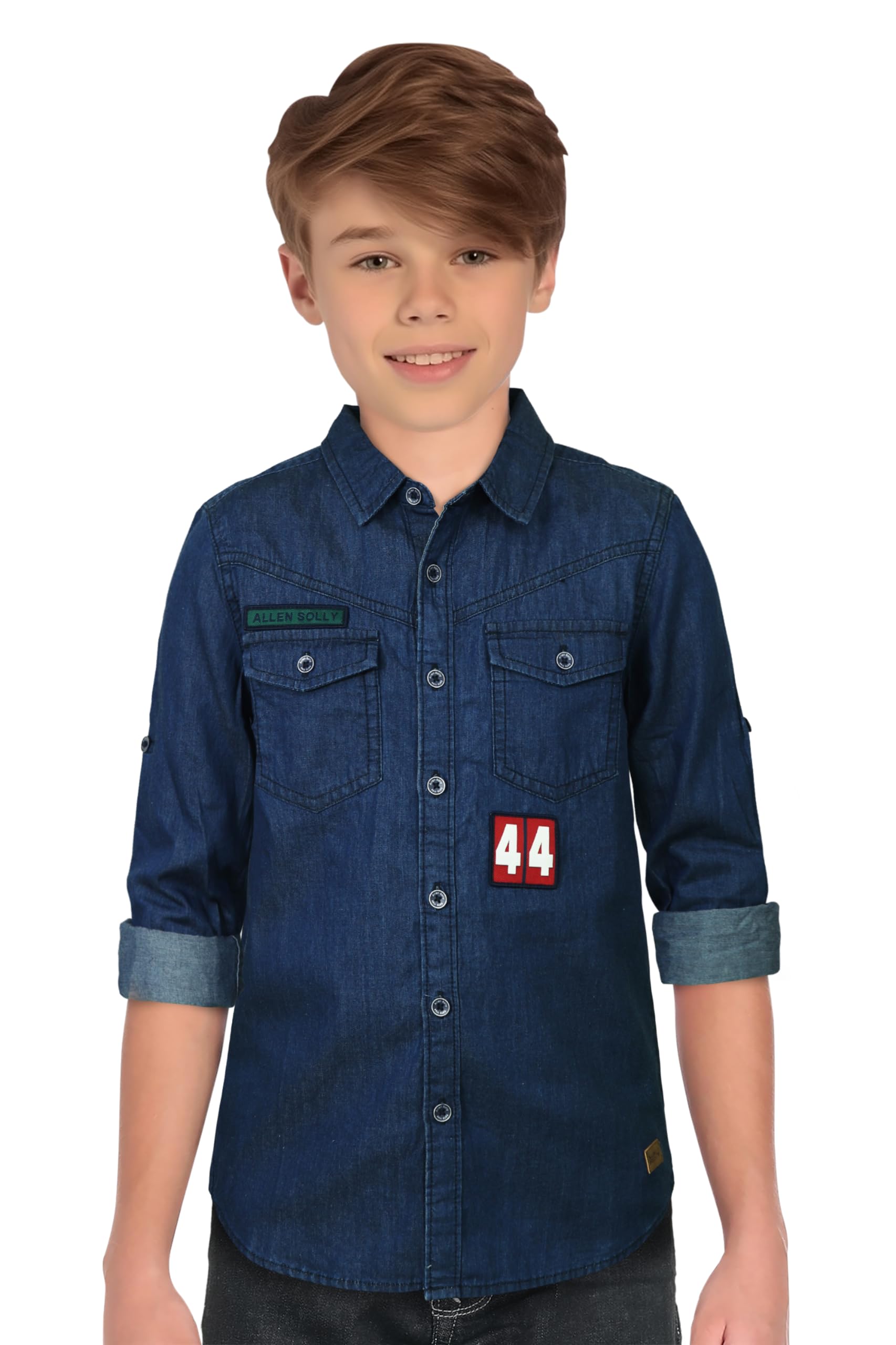 Allen Solly Boys Slim Fit Solid Casual Formal Cotton T-Shirt