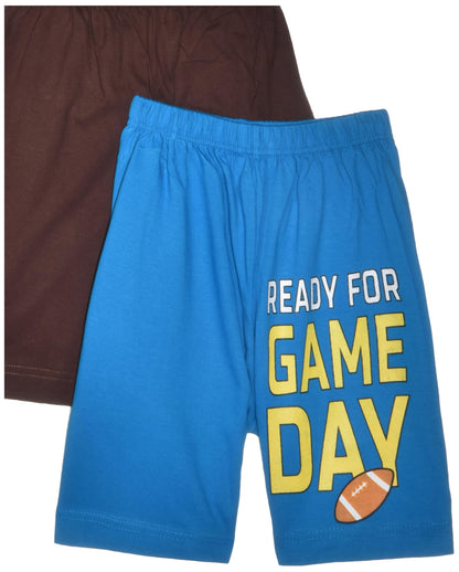 T2F Boys Printed Cotton Regular Fit Shorts(Pack of 5), Assorted, 2-3 Years