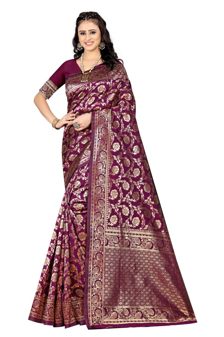 Sugathari Womens Banarasi Saree Pure Kanjivaram Silk Saree Soft new ladies 2023 Design Wear Pattu Sarees Latest Cotton Party Sa