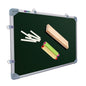 Eduway 3X2 Feet Kunj Non-Magnetic Double-Sided Chalk Board & White Board (Combo Pack) With 1 Wooden Duster, 2 Chalk Holders, 10