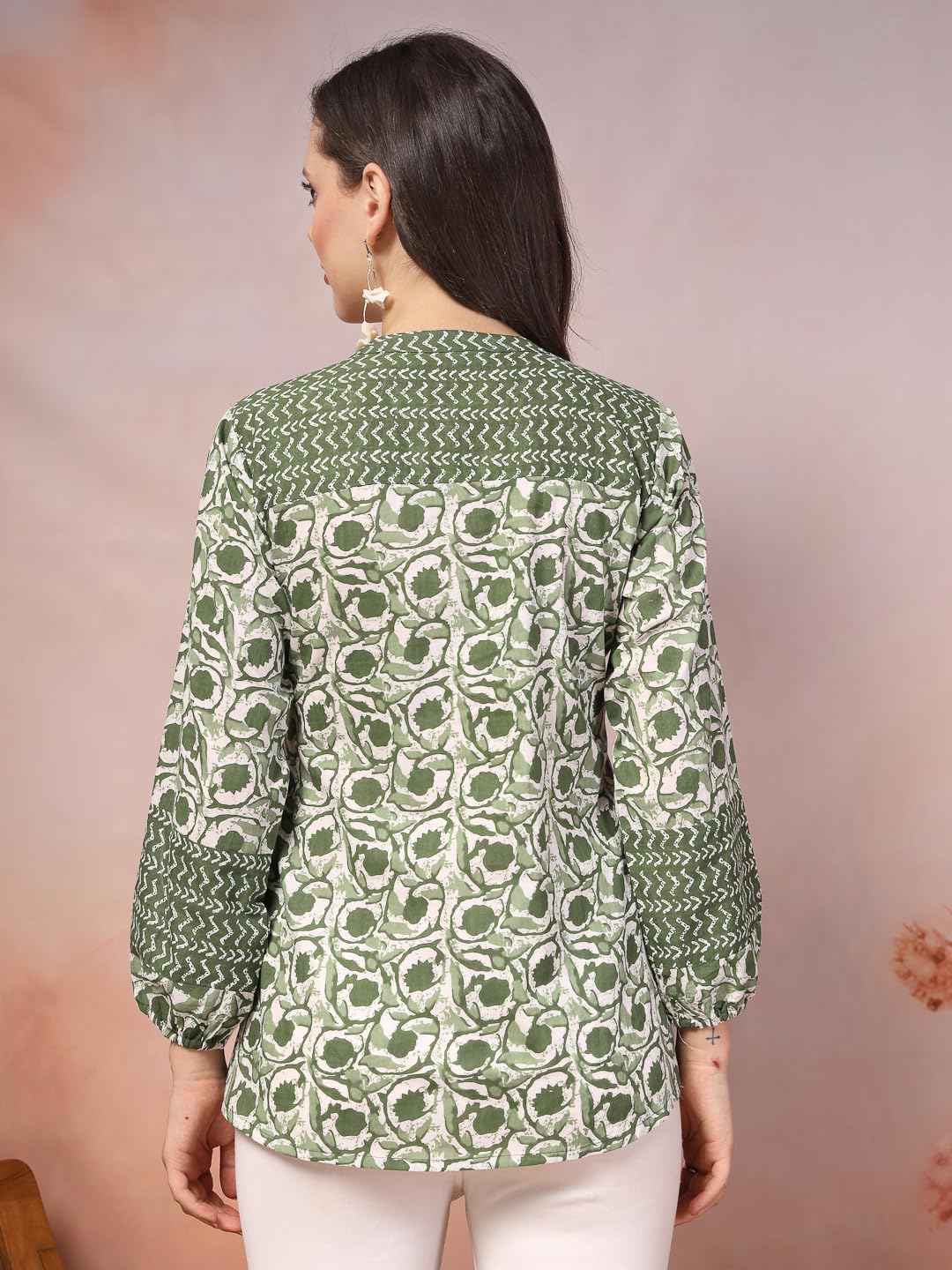 Stylum Womens Floral Printed Cotton Top