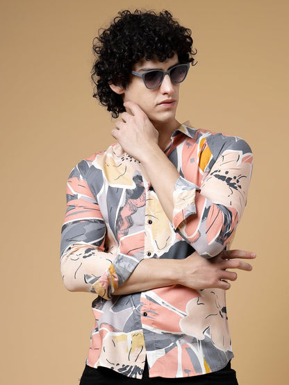 Rigo Rayon Printed Shirts for Men | Full Sleeves Hawaiian Regular Fit Mens Shirt | Casual Shirt | Beach | Party | Outing Wear S