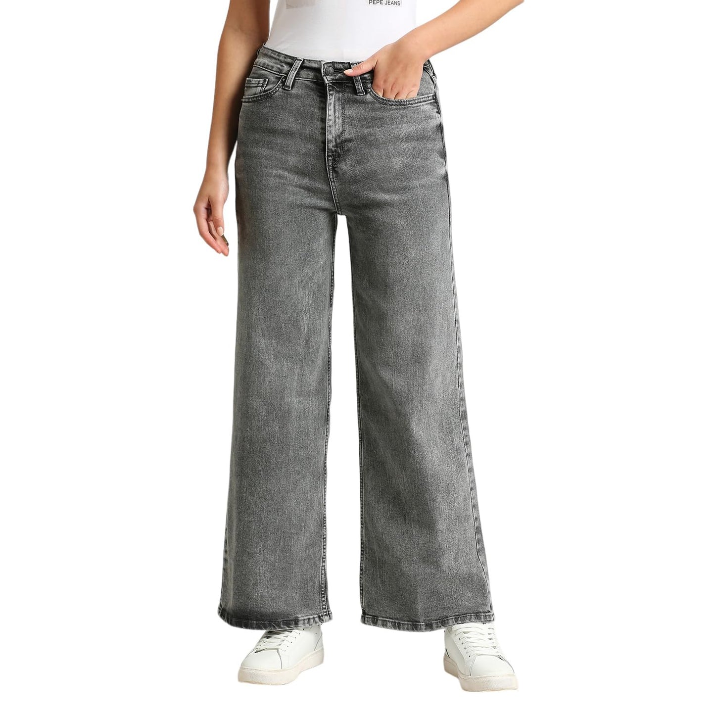 Pepe Jeans WomenS Relaxed Jeans (Pl204862Q070_Light Grey Used