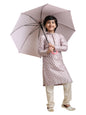Manyavar Boys Art Silk Printed Kurta Pyjama Set (2Pcs)(4-5 Years)
