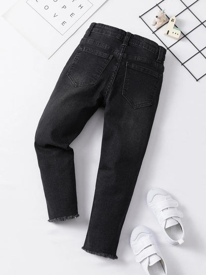 Kotty Girls Regular Fit Solid Jeans