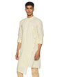 The Indian Garage Co Men'S Cotton Slim Fit Kurta (K863L42_Yellow_L)