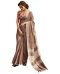 Pujia Mills Woman Soft Linen Saree With Zari Woven Design Cotton Saree Zari Border Saree Indian Ethnic Wear Saree Cotton Saree C