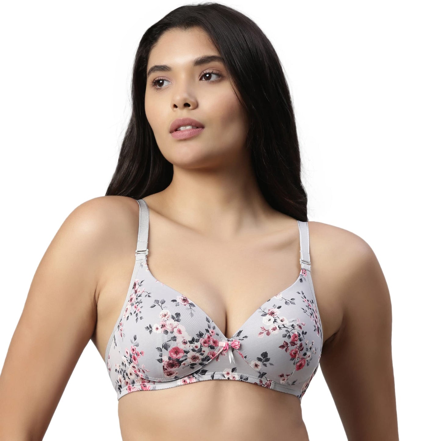 Enamor F023 Perfect Plunge T-shirt Bra Padded, Wirefree & Medium Coverage