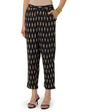 Fabindia Women Ikat Tapered Casual Pant Cotton_Xs Black