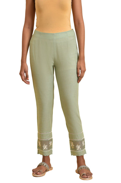 W Pure Cotton Strechable Slim Pants for Women | Pure Cotton Slim Pants for Women | Trousers for Women | W for Woman