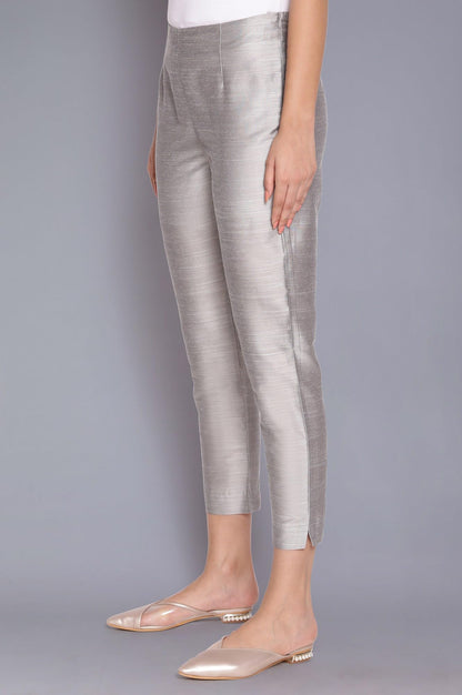 W for Woman W Strechable Slim Pants for Women | Trousers for Women Silver