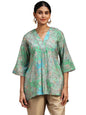 Libas WomenS Silk Blend Regular Kurti (29112O_Green