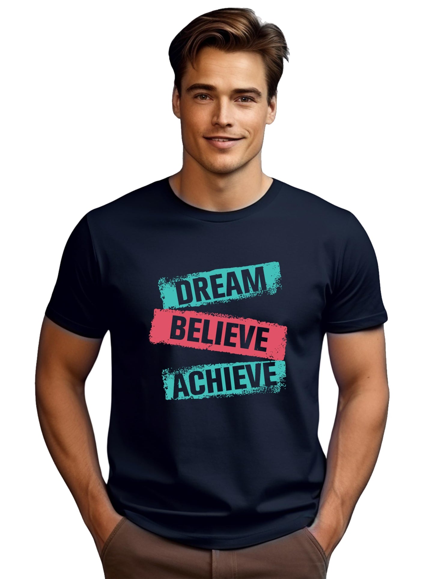 ADRO Tshirt for Men | Printed T Shirt for Men | 100% Cotton T-Shirt |Printed T Shirt | T-Shirts | RN24-DBA-NB
